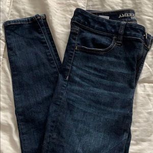 Hi ride jegging dark wash